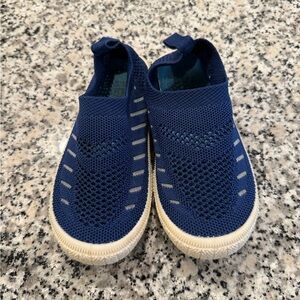 Kids' Navy Blue Slip-On Sneakers